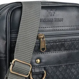 Fashion twist Unisex Textured Messenger Bag image 2