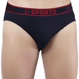 Sporto by Macho Pack Of 4 Cotton Mid-Rise Basic Briefs image 5