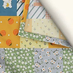 WEAVE AND DECOR Multicoloured Cartoon Characters 300 TC Single Bedsheet with 1 Pillow Covers image 2