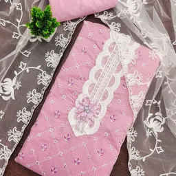 KALINI Women Silk Blend Printed Dress Material-image-20