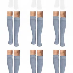 MUKHAKSH Unisex Grey Socks image 1