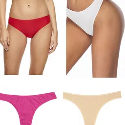 Diving Deep Women Pack of 4 Thongs Briefs-picture-13