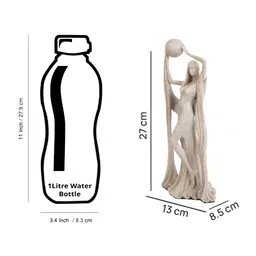 TAYHAA Beige Figurine Showpiece image 4