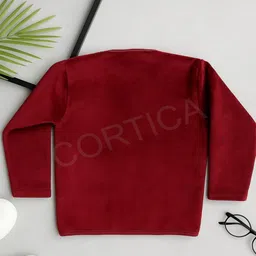 CORTICA Unisex Kids Typography Fleece Lightweight Open Front Jacket image 5