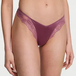 Victoria's Secret Self-Designed Low-Rise Lace-Trim High-Leg Thong Briefs 1125320112P1-picture-31