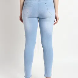 TYFFYN Women Slim Fit High-Rise Mildly Distressed Heavy Fade Stretchable Jeans image 4