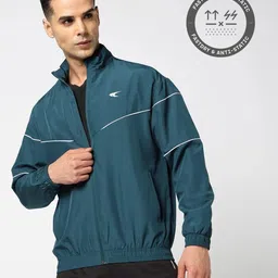 Performax Men Stand Collar Solid Lightweight Sporty Jacket image 5