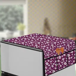 The Furnishing Tree Purple Plastic Refrigerator Cover-picture-31
