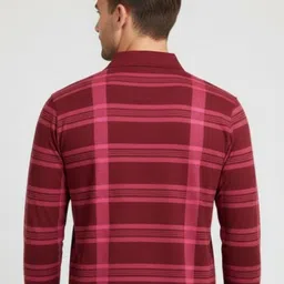 AUTNA Men Checked Polo Collar T-shirt image 3
