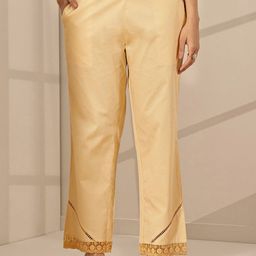 Libas Women Lace Hem Trousers-picture-39