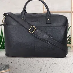 OLIVE MIST Adults Leather Laptop Bag-picture-37