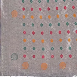 Astita Woven Design Zari Saree with Tasseled image 3