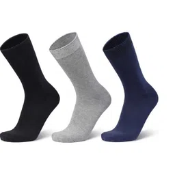 Akeeta Pack Of 3 Pure Cotton Calf Length Socks-picture-24