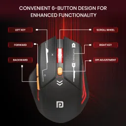 portronics Black Rechargeable Mouse image 5