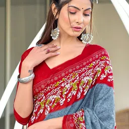 BEYOND ETHNIC Ethnic Motifs Pure Cotton Saree image 2