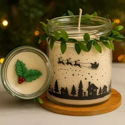 Earthly Edges White & Cream-Coloured Jar Candle-picture-29