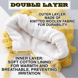 REFFER Unisex Kids Embroidered Woollen Beanie image 5