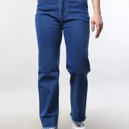 Aadvi Fashion Women Smart Relaxed Fit High-Rise Light Fade Stretchable Jeans-image-5