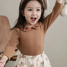 LULU & SKY Girls Peter Pan Collar Cotton Top-picture-40