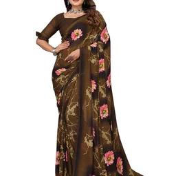 Moda Rapido Floral Poly Georgette Saree-picture-38