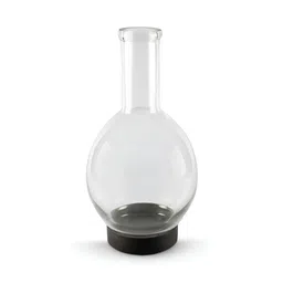 IAAH Brown & Transparent Carol Clear Glass Vase image 3