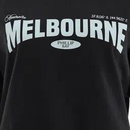 Mast & Harbour Printed V-Neck Drop-Shoulder Sleeves Sweatshirt image 5