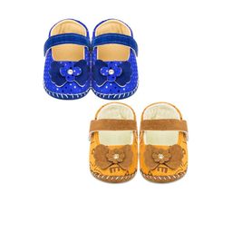 NESKA MODA Girls Pack Of 2 Floral Velcro PU Booties-image-74