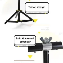 Vistook 6x9FT Sky Blue Decoration Curtain T-Shaped Stand Photo Studio With Croma Screen Reflector image 3