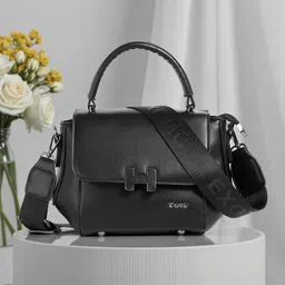 exotic Black Women Sling Bag Premium H-Lock Design Sling & Mini Hand Bag-picture-34