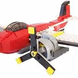 justcraft 241 Pcs Architect 3 in 1 Aeroplane Helicopter boat Building Blocks for kids image 4