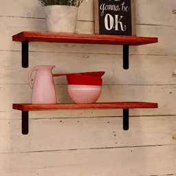 Dime Store Engineered Wood Kitchen Floating Wall Shelf Wooden Wall Shelf image 5