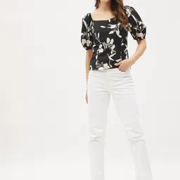 harpa Casual Puff Sleeves Printed Women Multicolor Top image 5