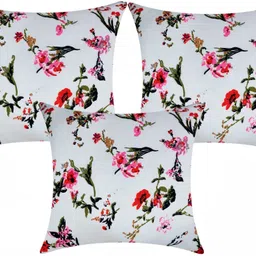 actos Combo Set Of 3 Cushion And 2 Microfibre Floral Bolster Pack of 5 image 4