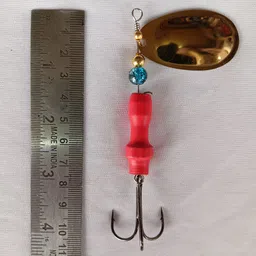 coral india Spinner Bait Brass Fishing Lure-picture-33