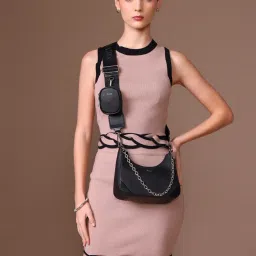Kazo Black Elsa Sling Bag (S)-image-30