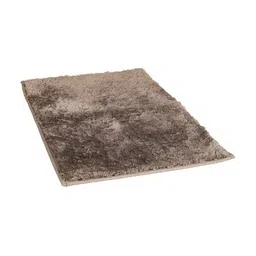 Aura Bano Grey 2 Pieces Rectangular Microfiber Non Slip Bath Rugs image 3