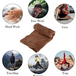 Kuber Industries Pack of 5 Brown 350 GSM Face Towels image 4