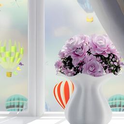 Jaamso Royals Red & Blue Printed Self Adhesive Window Sticker-picture-46