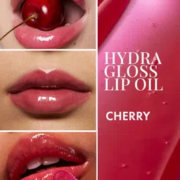 mCaffeine SHADES Tinted Lip & Cheek Oil Lip Gloss 5ml-Cherry Glaze (Red) image 3