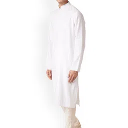 ZOIS Men Regular Pure Cotton Kurta with Churidar image 5