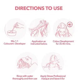 Streax Professional Argan Secrets Permanent Hair Colourant Cream 90g - Flame Red 0.6 image 4