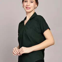 TrendRush Monochrome Crepe Top image 3