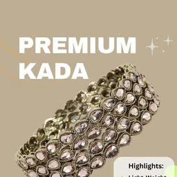 NMII Set Of 4 Kundan Studded Bangles image 3