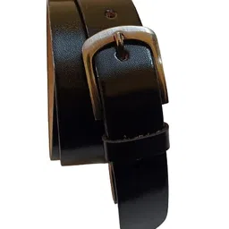 justin dustin Men Black Formal Casual Xxxl Oversize Plus Size Stylish Design Genuine Leather Belt for Waist 40 to 60 Inches image 1