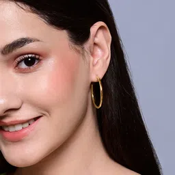 Accessorize Medium Tube Hoop Earrings image 5