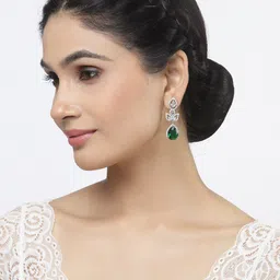 ZENEME Teardrop Shaped Drop Earrings image 2