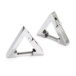 MEENAZ Pack Of 3 Silver-Plated Contemporary Hoop Earrings image 4