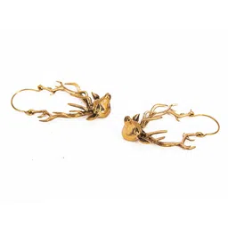 Studio One Love Brass-Plated Contemporary Drop Earrings image 5