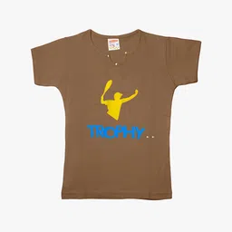 TINY HUG Girls Pack Of 5 Multicoloured Graphic Printed Slim Fit T-shirts image 5