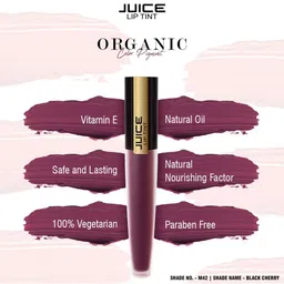 JUICE Pack of 3 Matte Lip Tint Preppy Red M-21, Black Cherry M-42, Forbidden Fuchsia M-82 image 4
